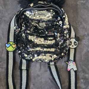 Justice Sequin Kids Backpack - I Love Pandas